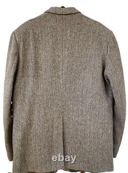 Vtg MAGEE Donegal Handwoven Irish Tweed Blazer Sport Coat Wool Jacket 48L
