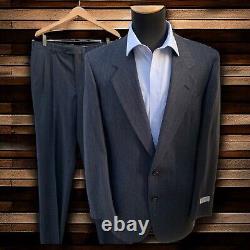 Vtg Pierre Cardin Paris Suit Couture NEW Flannel 43 R Waist 36 Drop 7 60s 70s