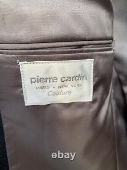 Vtg Pierre Cardin Paris Suit Couture NEW Flannel 43 R Waist 36 Drop 7 60s 70s