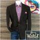 Woolrich Mens Blazer Sport Coat 2 Button Casual Jacket 46r Tweed Wool Suits Vtg