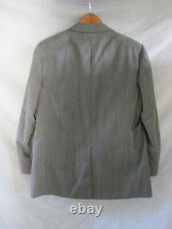 Yves Saint Laurent vintage made France gray flannel two-piece suit 42S